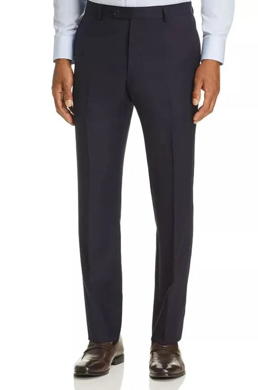 John Varvatos Mens Navy Plain Weave Basic Pants 38 X 30 $175    POREPV3S0011