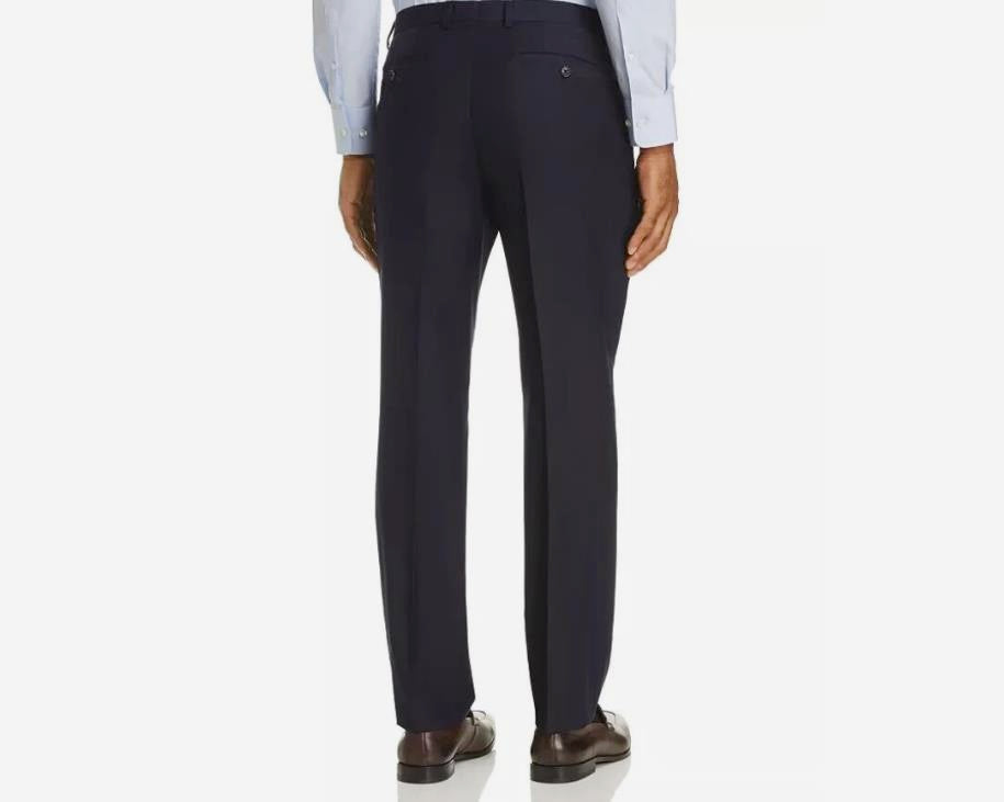 John Varvatos Mens Navy Plain Weave Basic Pants 38 X 30 $175    POREPV3S0011