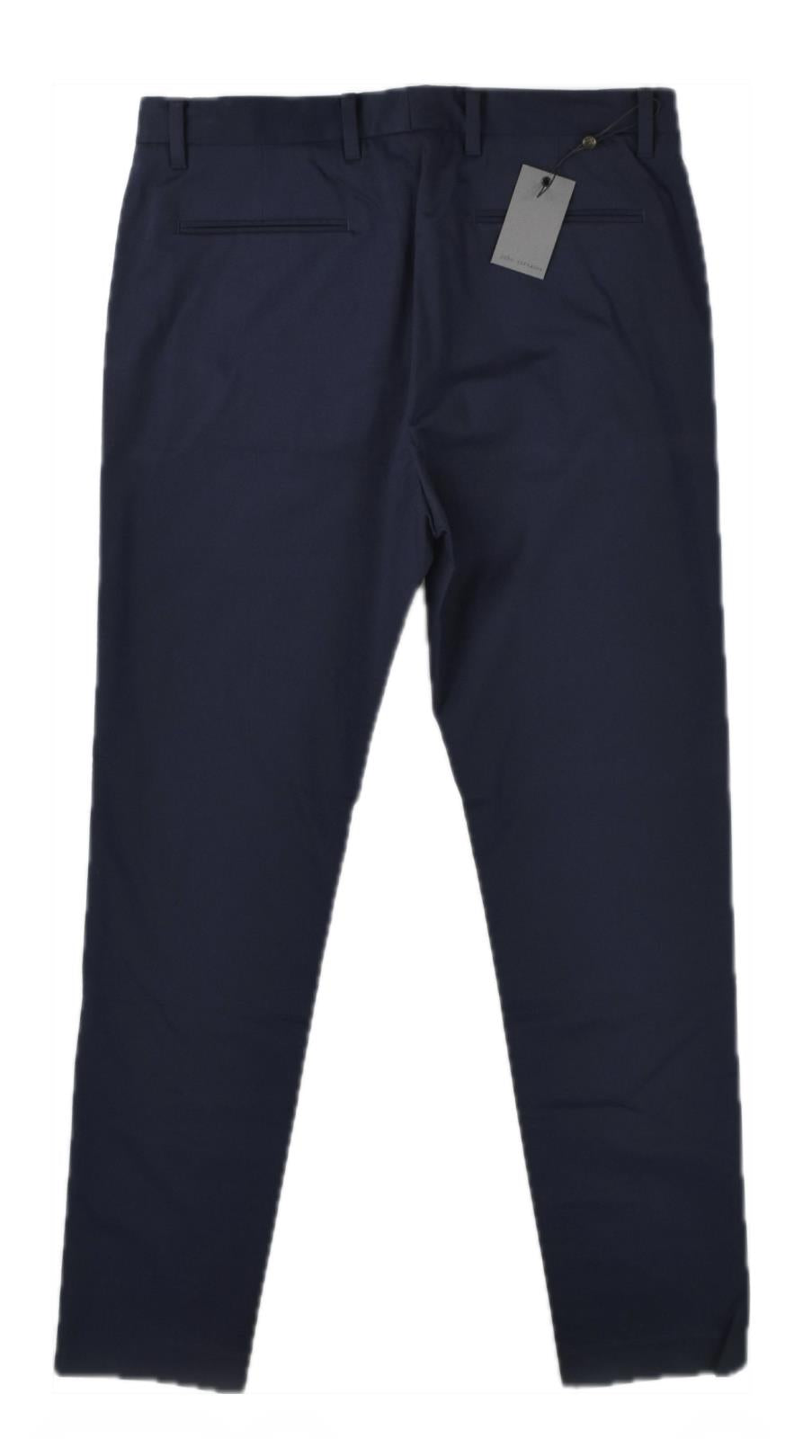 John Varvatos Men's Navy Regular Fit Pants $298  P498U2  -BLRA