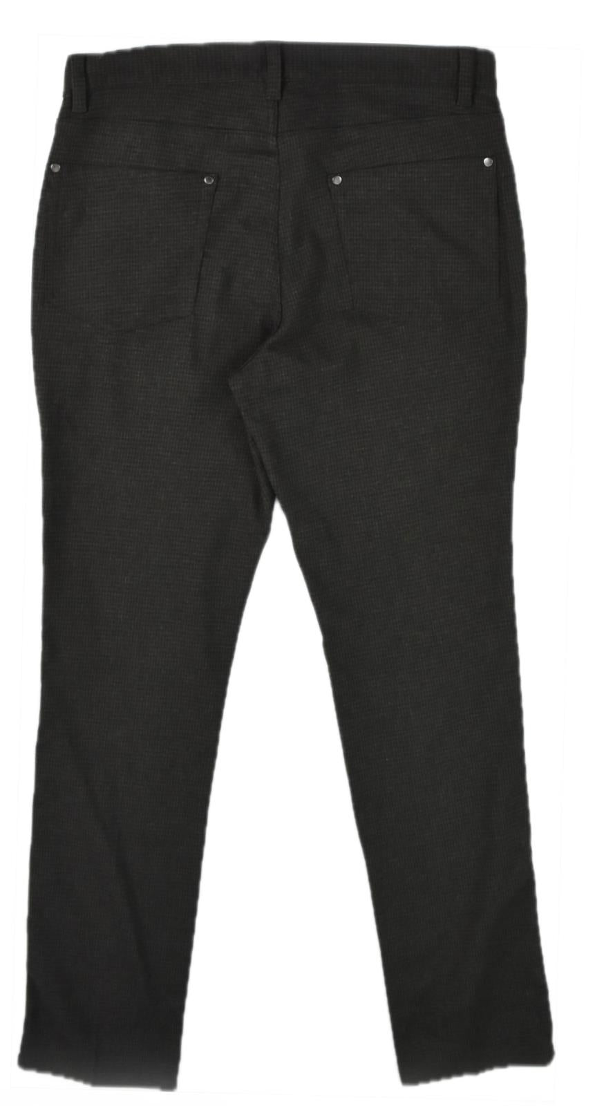 John Varvatos Men's Fleece Brown Black Check Pants 33 X 33 $498 P293Y4 - EAFC