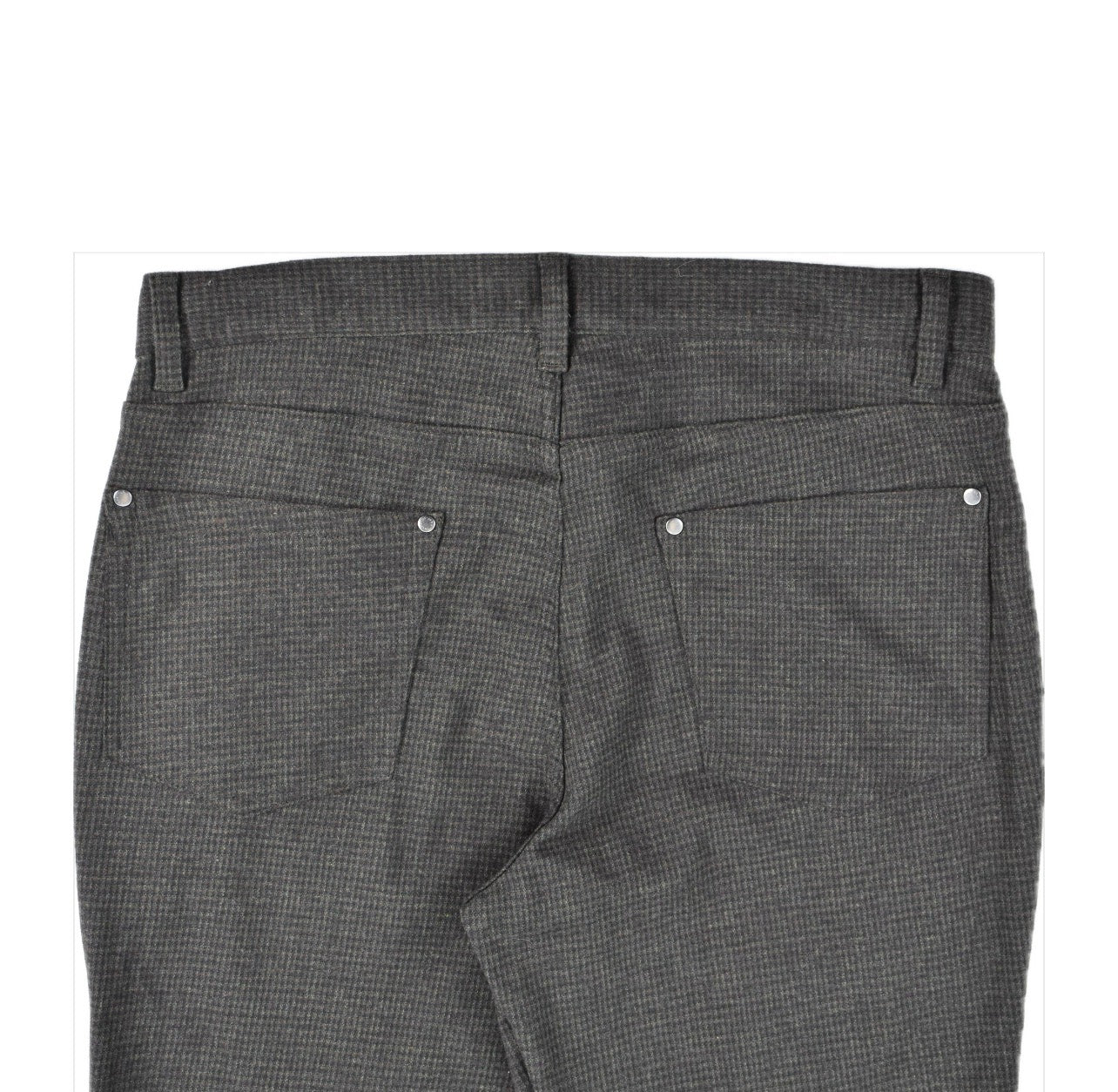 John Varvatos Men's Fleece Brown Black Check Pants 33 X 33 $498 P293Y4 - EAFC