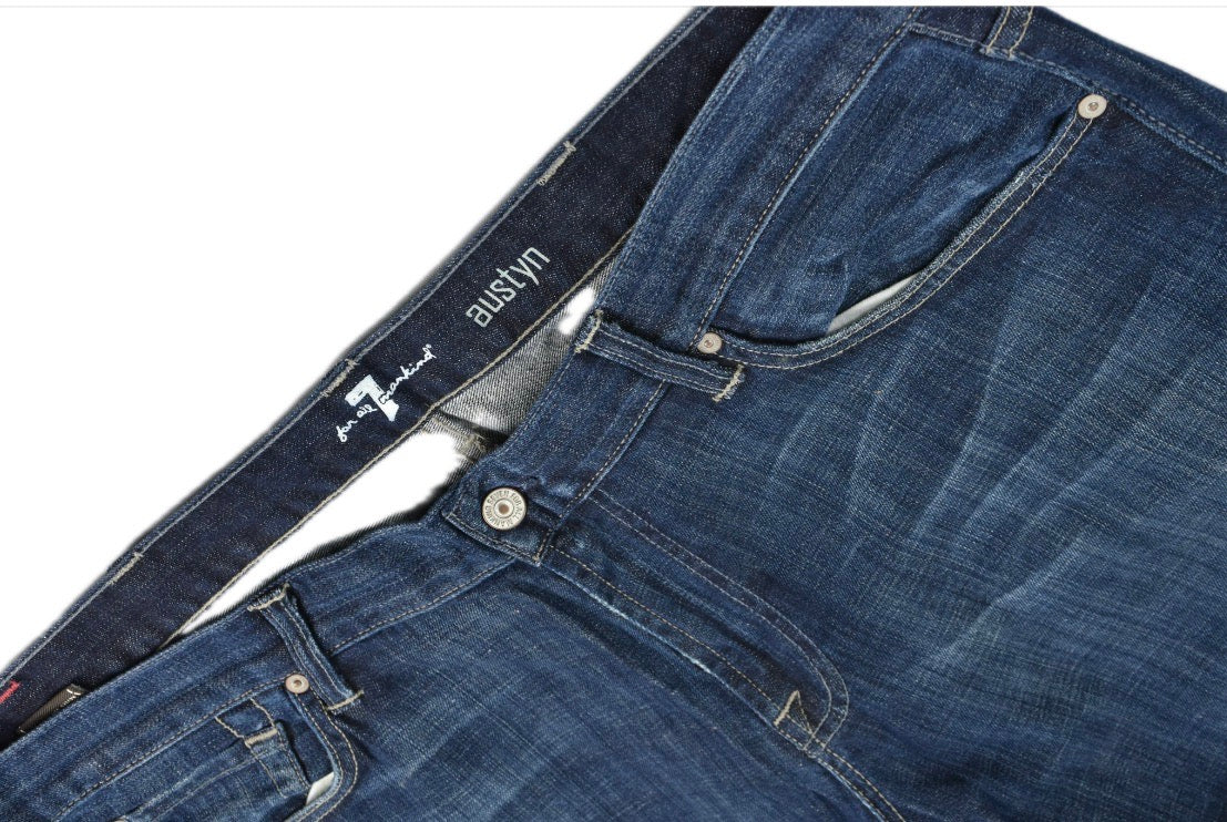Seven For All Mankind Men's Austyn Cotton Blend Jeans 40 MINT  MADE IN  USA