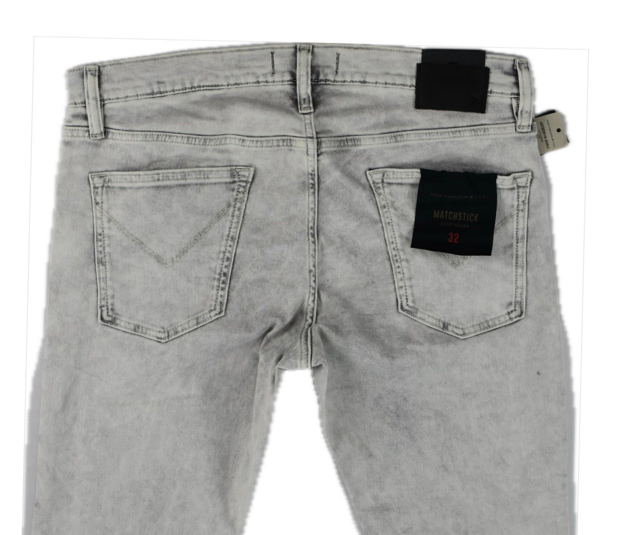 John Varvatos Mens Matchstick Skinny Narrow Jeans 32 X 33 NEW $168 J372DW1B BSRJ