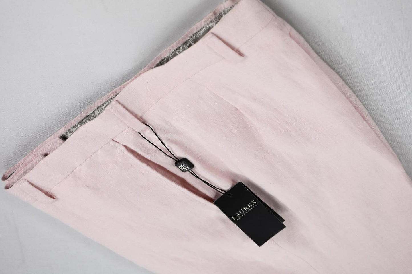 Lauren Ralph Lauren Women's Full Lined Linen Slim Fit Dress Pants 20 NEW