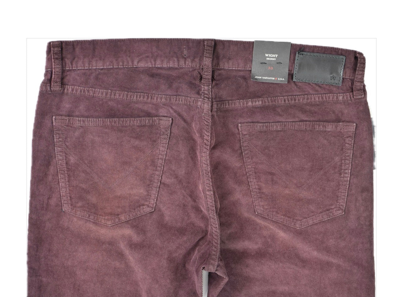 John Varvatos Men's Wight Skinny Corduroy Pants 33 X 32   J315ZU3B  -BMID   $198