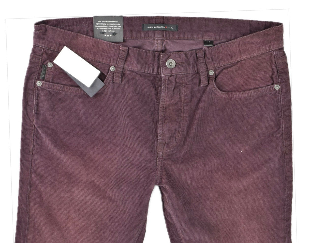John Varvatos Men's Wight Skinny Corduroy Pants 33 X 32   J315ZU3B  -BMID   $198