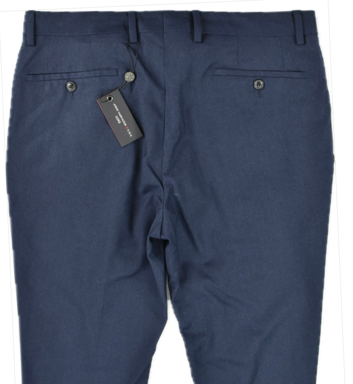 John Varvatos Men's Navy Fleece Wool Blend Pants 32 X 29  New  $498  JVD417 AWZA