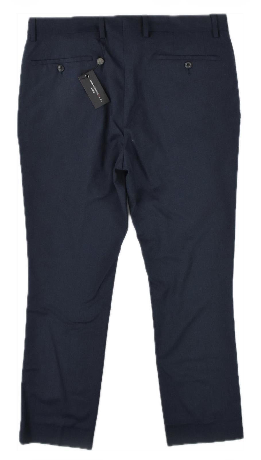 John Varvatos Men's Navy Fleece Wool Blend Pants 32 X 29  New  $498  JVD417 AWZA