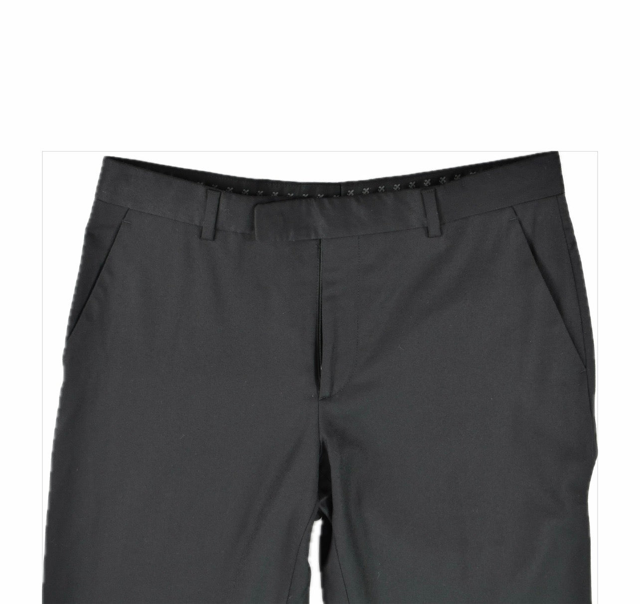 John Varvatos Men's Slim Black Fleece Wool Pants 32 New