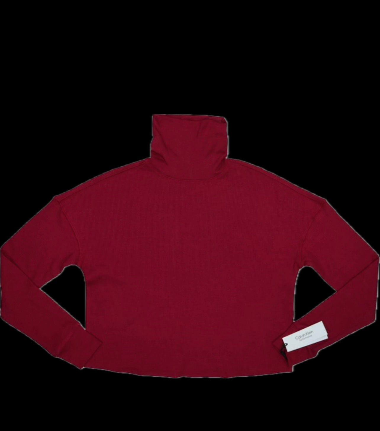 Calvin Klein Performance Waffle Knit Long Sleeve Turtleneck S PFGT0261 $49.50