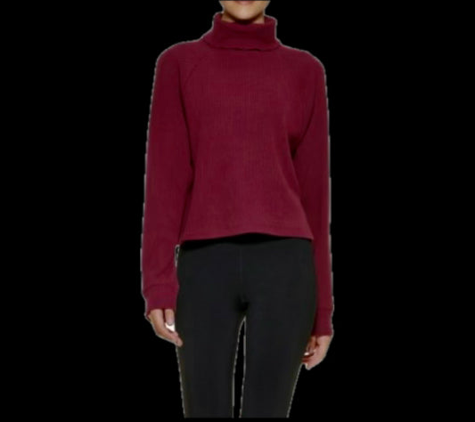 Calvin Klein Performance Waffle Knit Long Sleeve Turtleneck S PFGT0261 $49.50