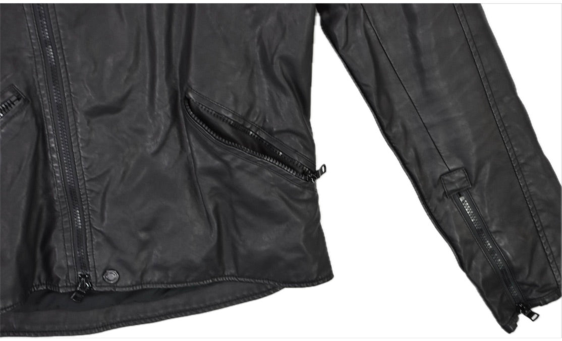 Armani Exchange (A|X) men's black biker MOTO jacket M