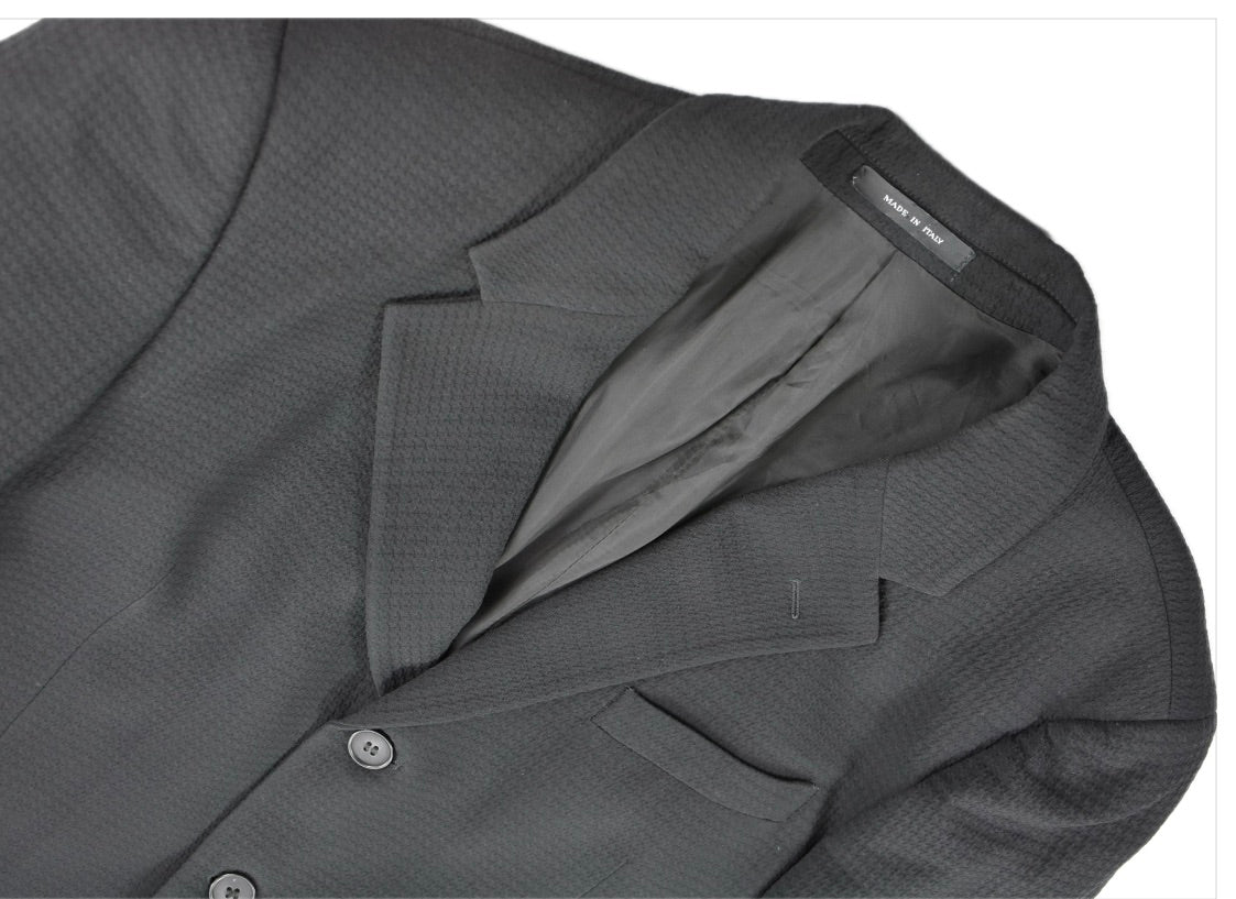 Emporio Armani Mens 3-BTN Textured Polyester Sport Coat Jacket 42 R Older Model