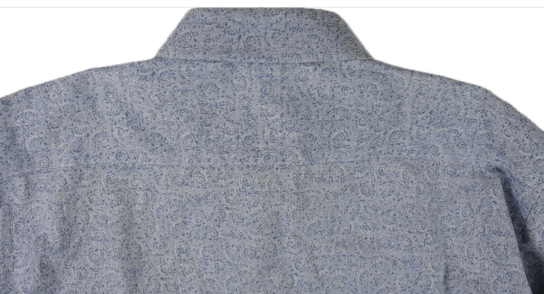 Robert Graham Men's Light Blue Textured Shirt Size L MINT