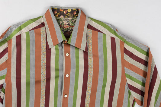 Robert Graham Men's Multi Color Stripe Shirt Size L
