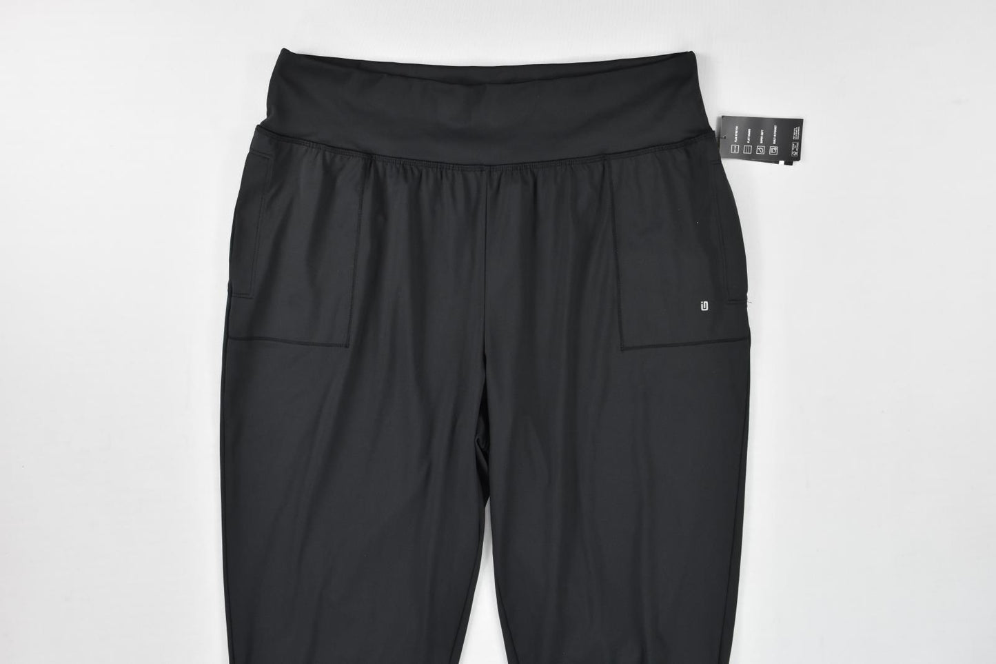 ID Ideology Women's Deep Black Joggers Pants  1X      100141875WN