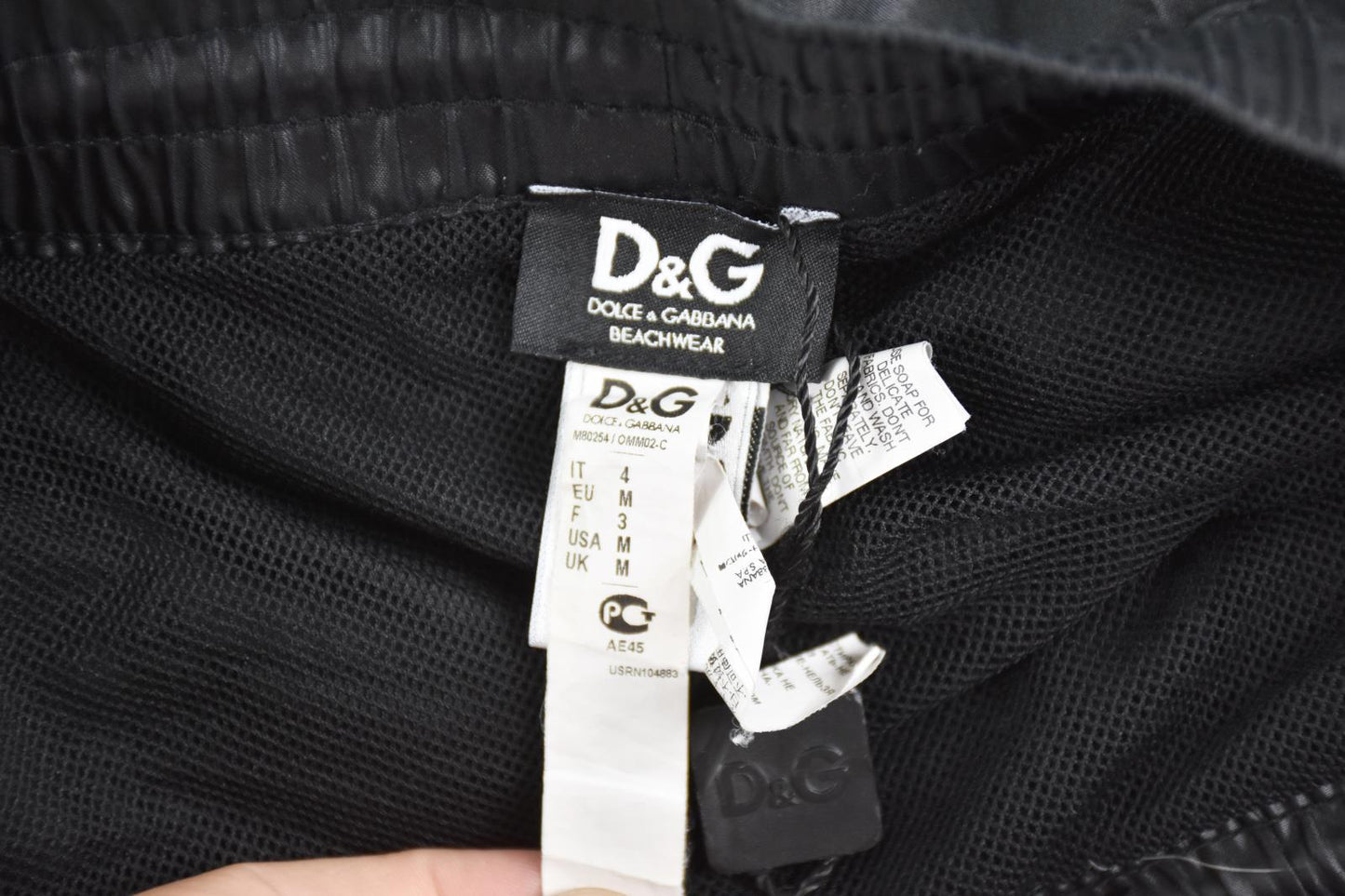 D&G Dolce & Gabbana Men's SWIM TRUNKS SHORTS  M NEW Imperfect Elasticized Waist