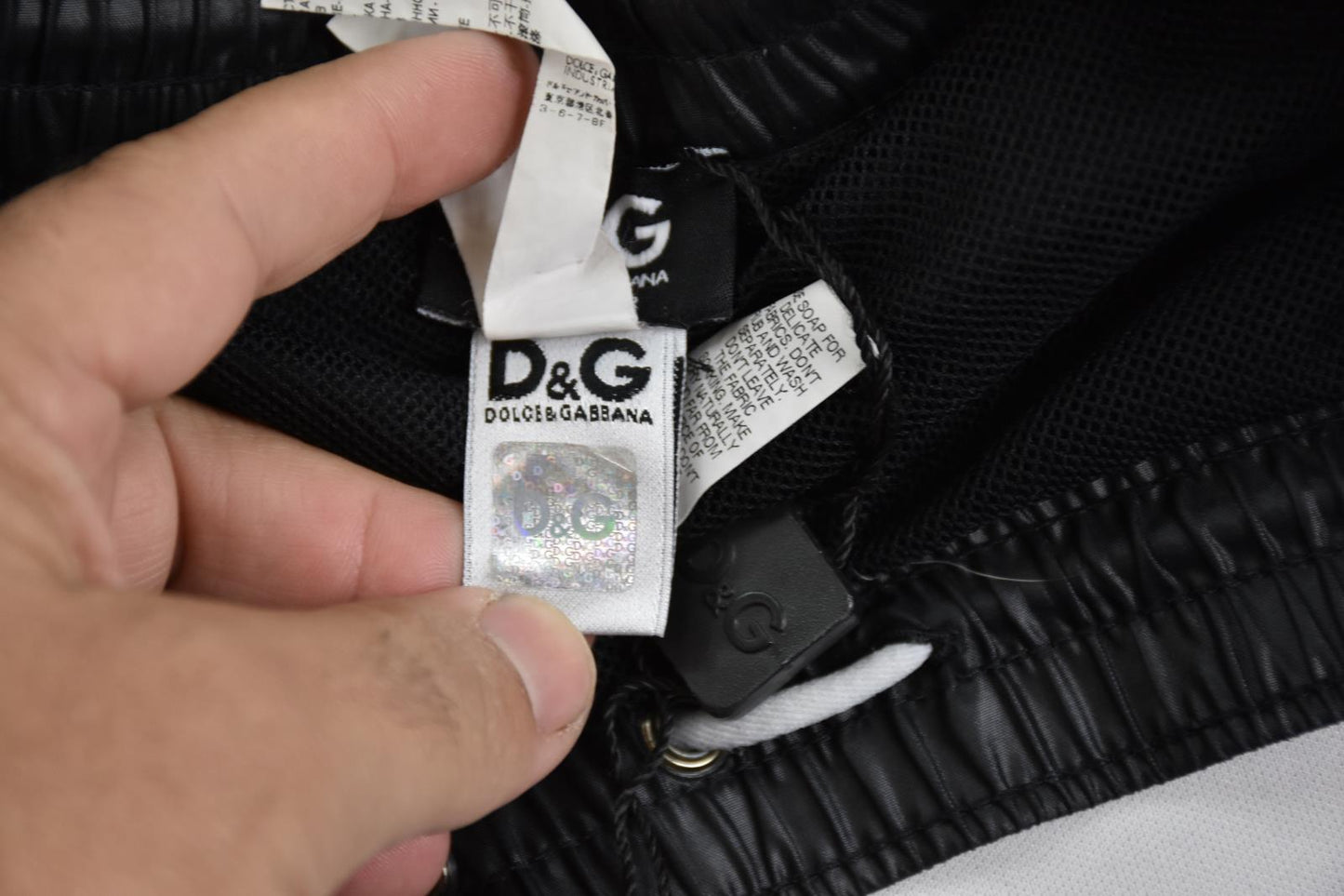 D&G Dolce & Gabbana Men's SWIM TRUNKS SHORTS  M NEW Imperfect Elasticized Waist