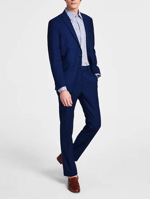 Kenneth Cole Techni Cole Slim 2PCE Suit 44 S Pants  37 X 32 1152M541-434