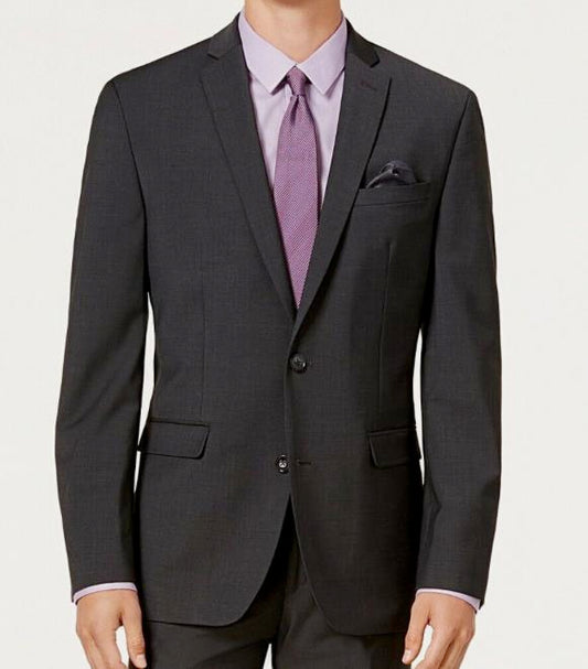 BAR III Mens Wool Blend Gray Slim-Fit Suit Jacket 40 R NEW $425 THTO1CYZ001