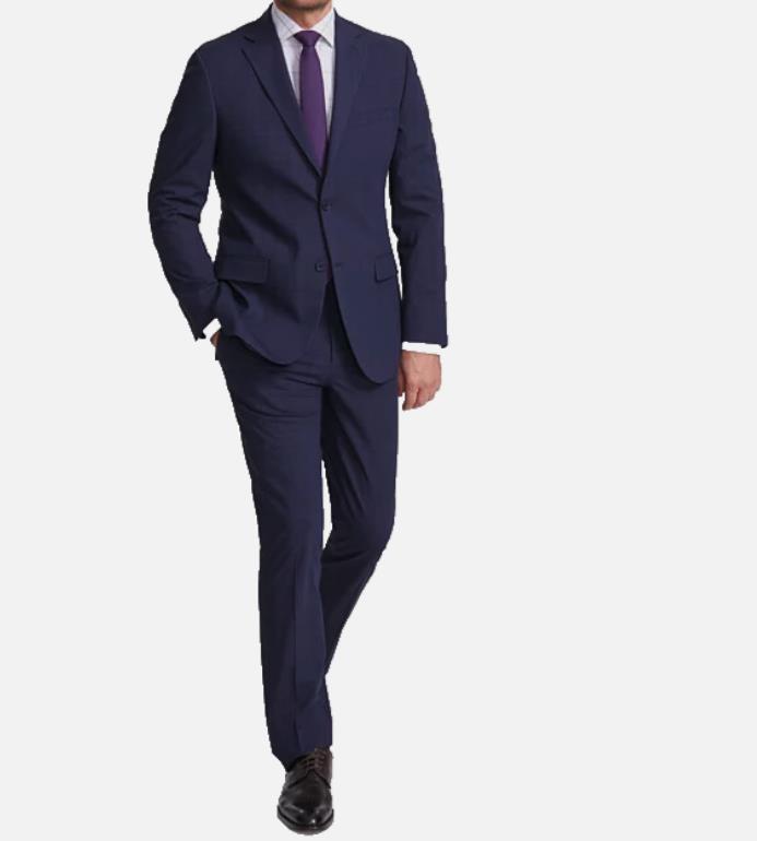 DKNY Men's Modern-Fit Duran Suit 42 L  - 35 W X 33 L NEW $395 DNUR217W0356