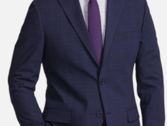 DKNY Men's Modern-Fit Duran Suit 42 L  - 35 W X 33 L NEW $395 DNUR217W0356