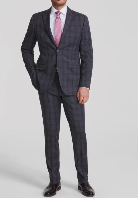 DKNY Men's Modern-Fit Duran Suit 40 R  - 33 W X 29 L NEW $395 DNUR217W0330