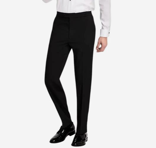 Nautica Mens Modern fit Black Stretch Tuxedo 2-PCS Suit 42 R   38 X 31 NAS5T00