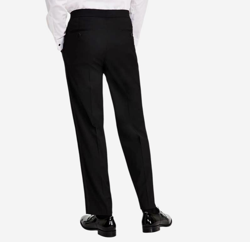 Nautica Mens Modern fit Black Stretch Tuxedo 2-PCS Suit 42 R   38 X 31 NAS5T00