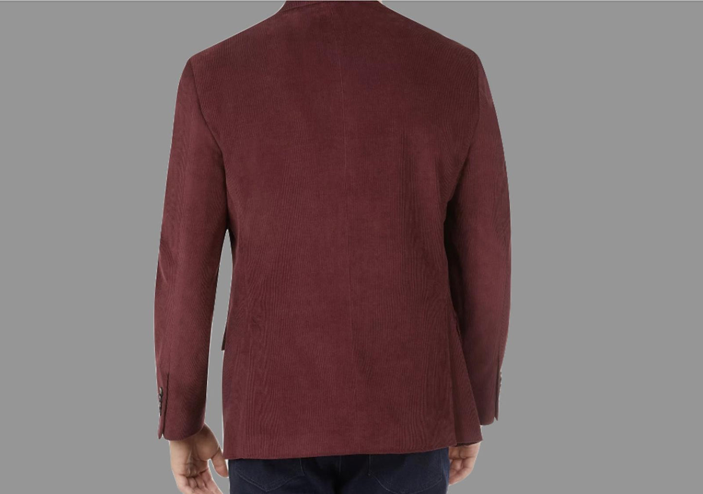 Michael Kors Mens Classic fit Burgundy Corduroy Sport Coat 40 L  KDLL1K6Y0141