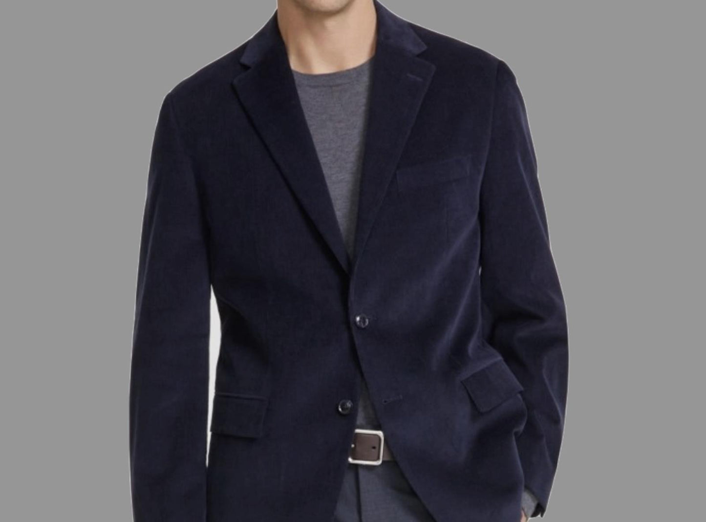 Tommy Hilfiger Men's Modern fit Navy Corduroy Sport Coat 38 R $295 DALR1AUA060