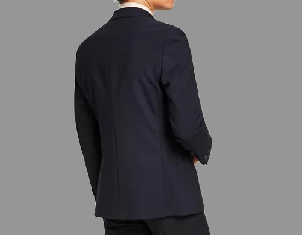 Bar III Men Slim Suit Jacket Black Wool Blend Blazer 38 R NEW $425 THT01CYZ0002