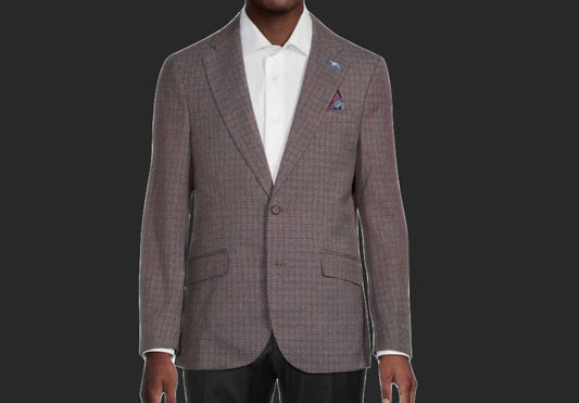 Tailorbyrd Men's Houndstooth Modern fit Sport Coat 44 R NEW $325 0400021807755