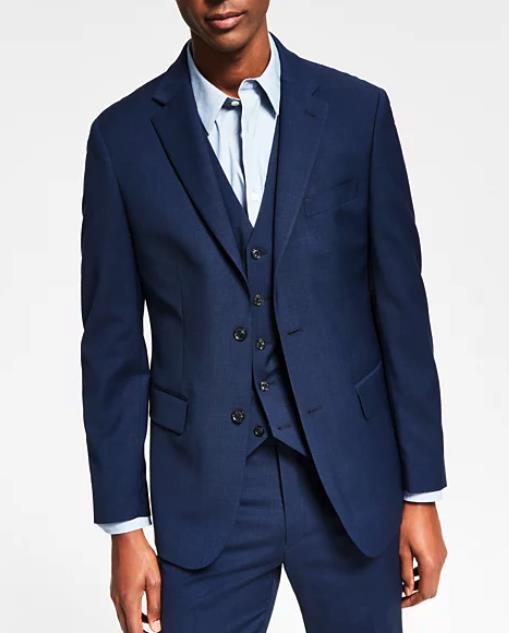 Tommy Hilfiger Men's Modern Fit Navy Suit Jacket Blazer 44 R NEW $460