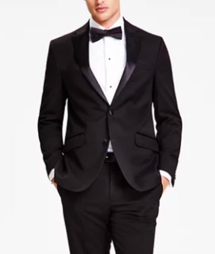 Kenneth Cole Men Slim Flex Suit Jacket Tuxedo 46 R NEW $395 29454006-006