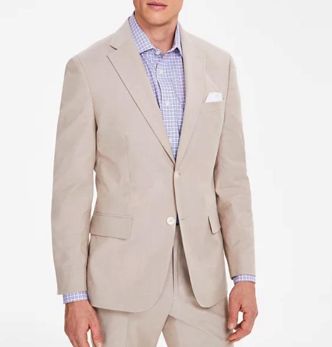 Tommy Hilfiger Men's Modern-Fit Stretch Chambray Suit Jacket 40 R NEW $295