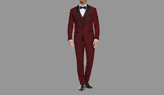 Gino Vitale Men's 3-Piece Slim Fit Shawl Lapel Tuxedo Suit 42 S NEW $350  TX3009