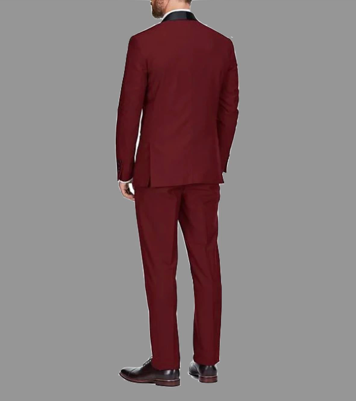 Gino Vitale Men's 3-Piece Slim Fit Shawl Lapel Tuxedo Suit 42 S NEW $350  TX3009