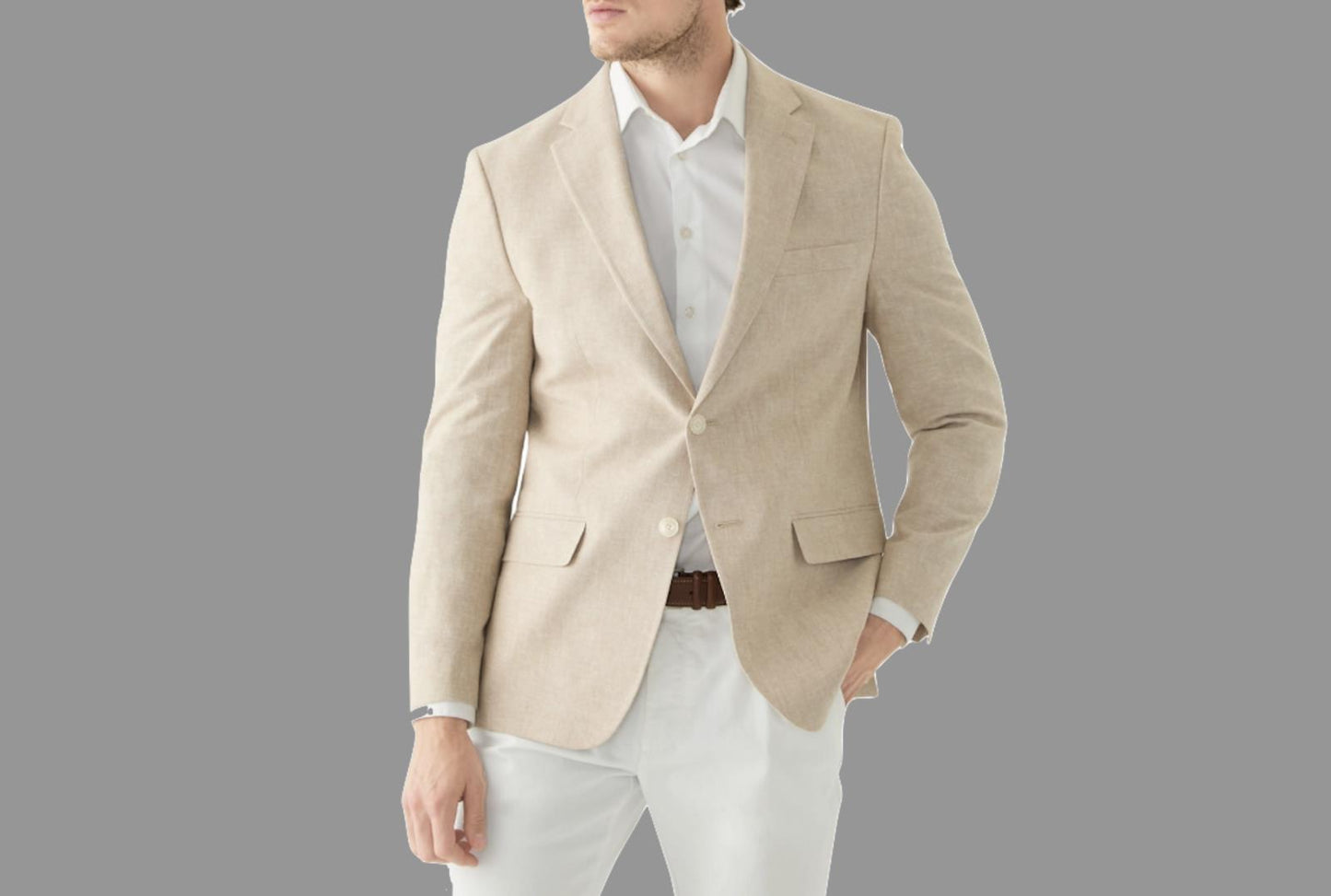 Tommy Hilfiger Men Modern-Fit Linen Blend Sport Coat 40 S Imperfect CNRA1AHL0008