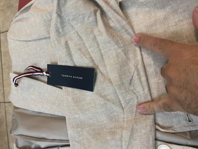 Tommy Hilfiger Men Modern-Fit Linen Blend Sport Coat 40 S Imperfect CNRA1AHL0008